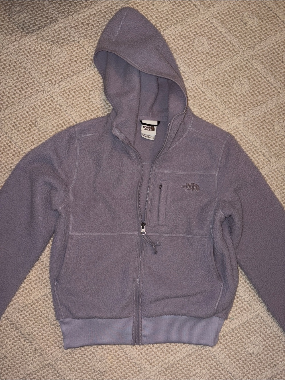 The North Face Lavender Hooded Fleece Jacket -